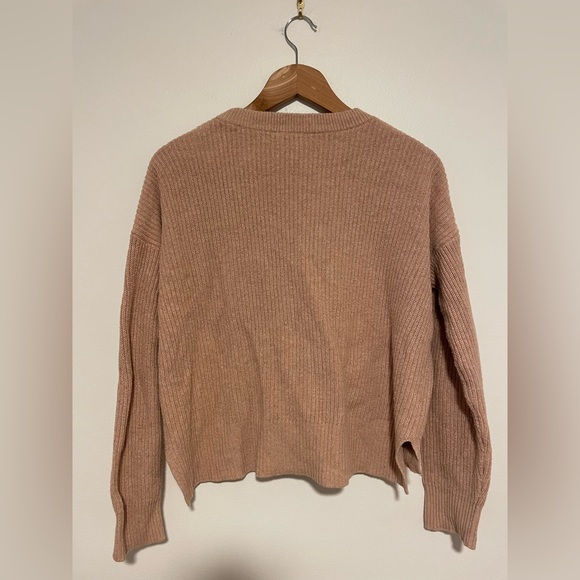 Madewell Size Small Pink Patch Pocket Pullover Sweater - Picture 4 of 5